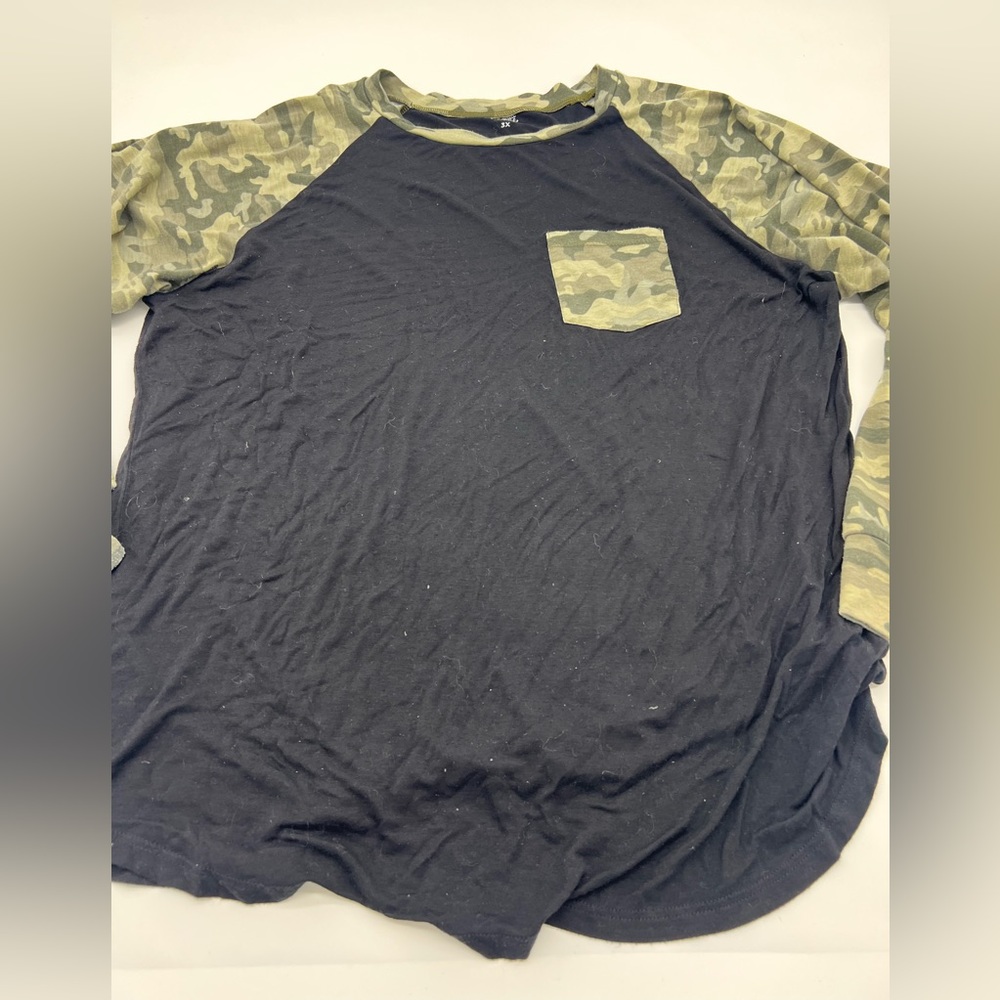 Camo Long Sleeve T-Shirt - Picture 2 of 4